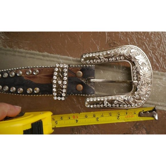 BLAZIN ROXX Camo Real Tree Rhinestone Belt Leather Womens Western Sz S 27.5\